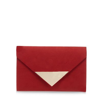 Red 'Bargi' clutch bag